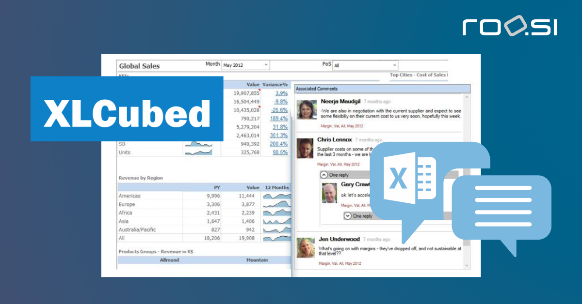 Kommentare in Excel mit XLCubed
