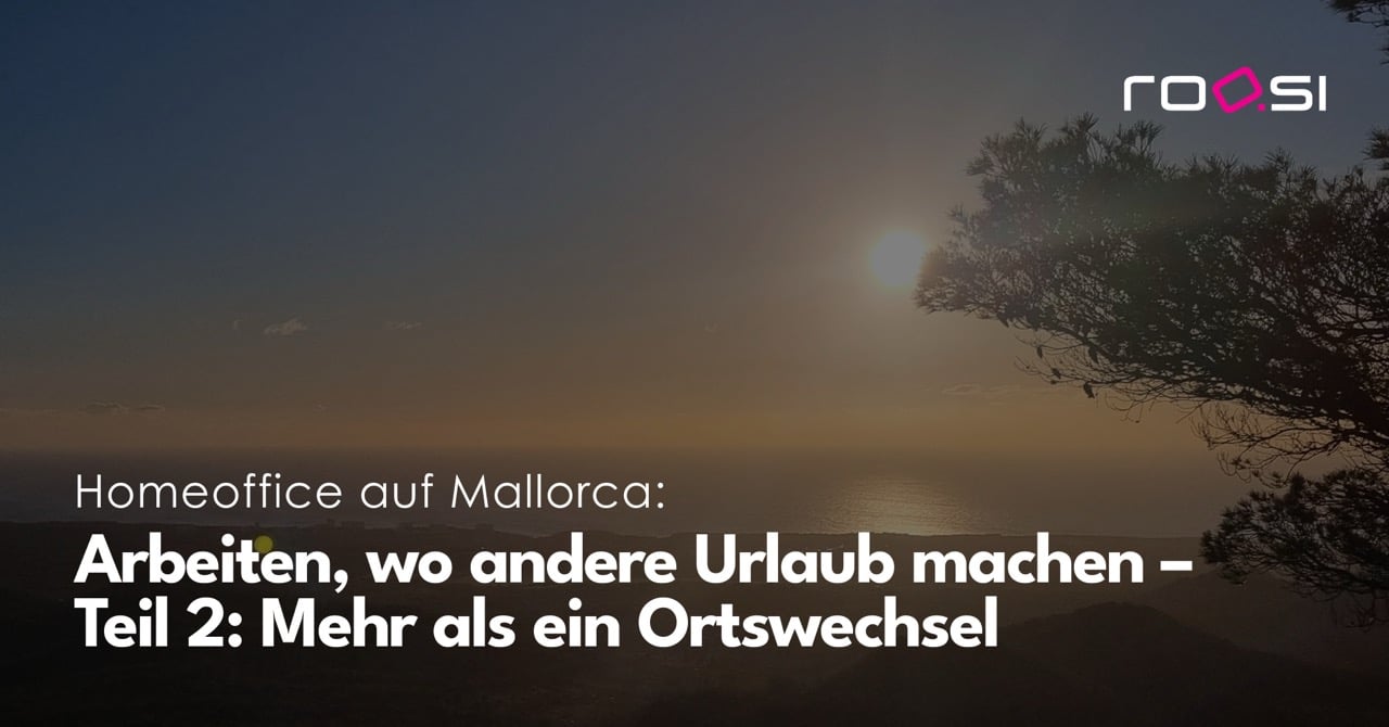 Homeoffice auf Mallorca Teil 2: Flexible Arbeitsbedingungen bei roosi
