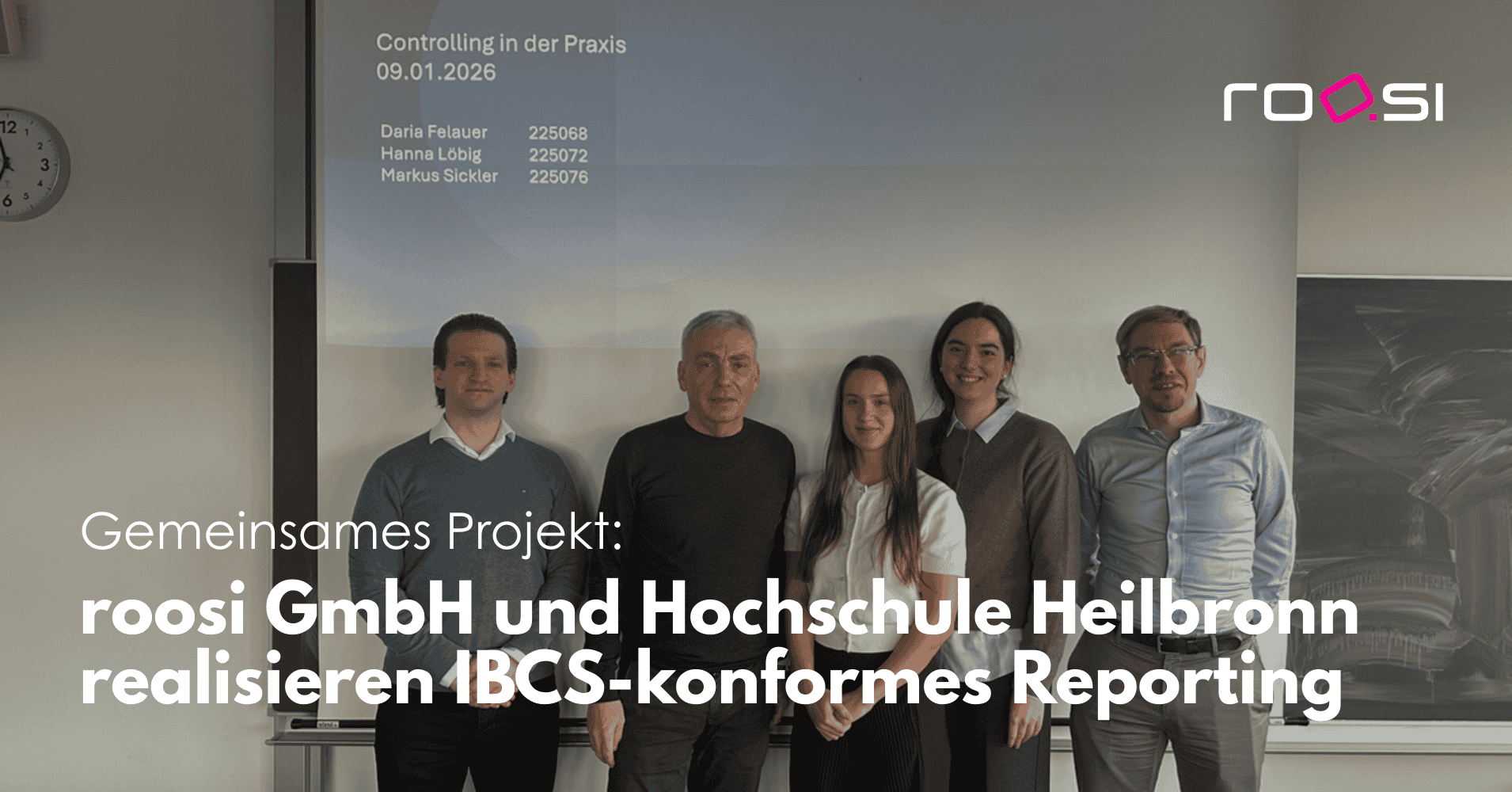 Projekt: roosi und Hochschule Heilbronn realisieren IBCS-konformes Reporting